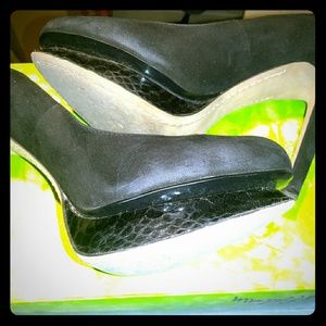 Black Suede Platform